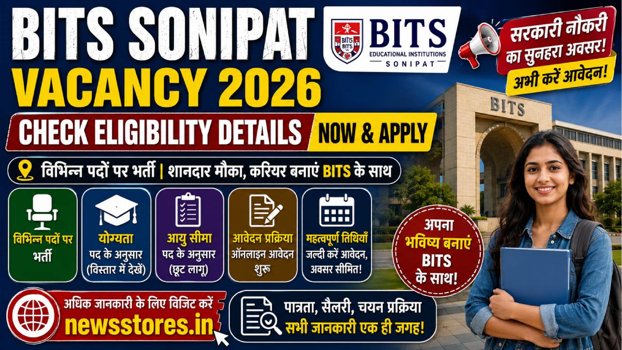 BITS Sonipat Vacancy 2026