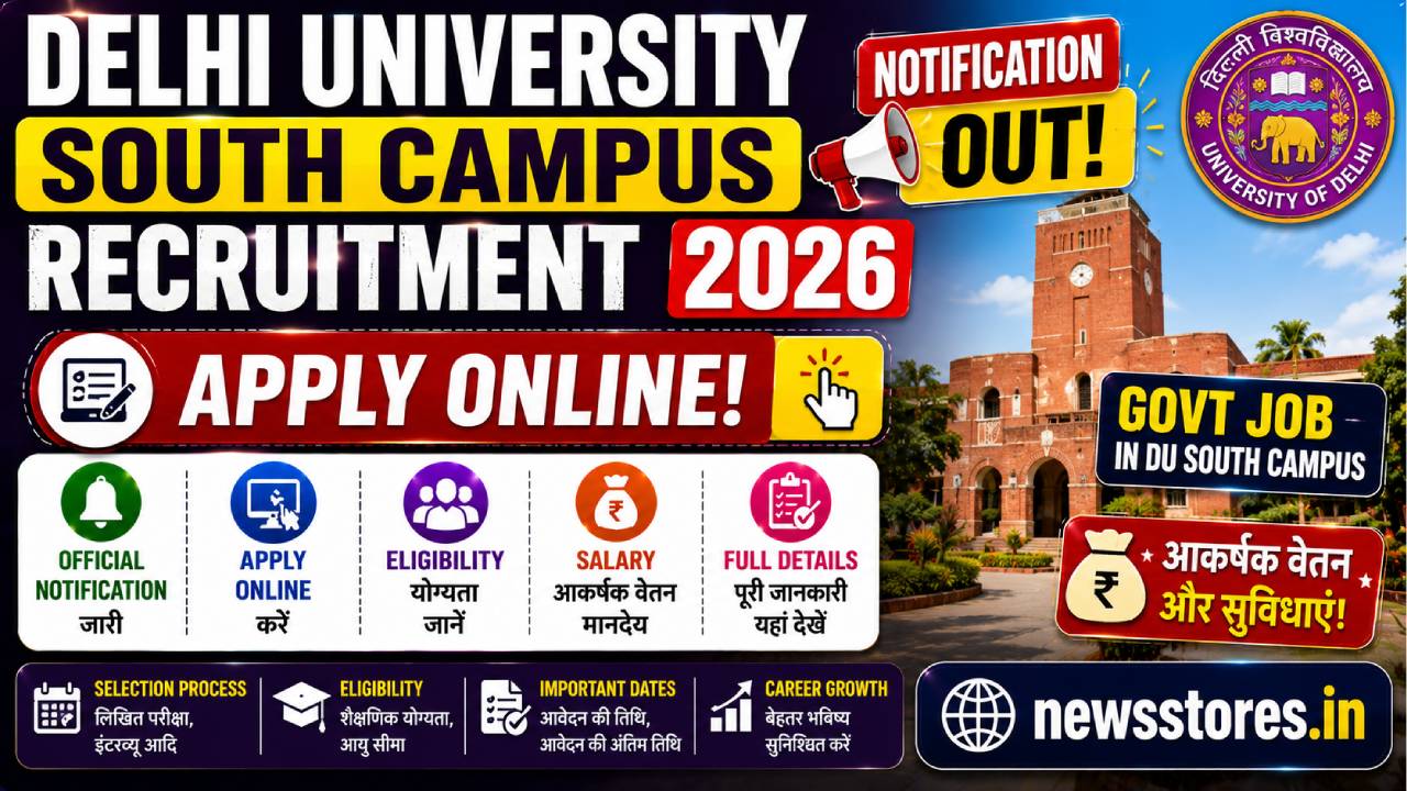 Delhi University South Campus Recruitment 2026
