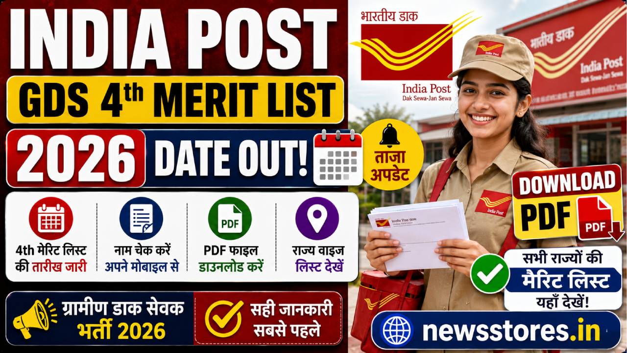 India Post GDS 4th Merit List 2026