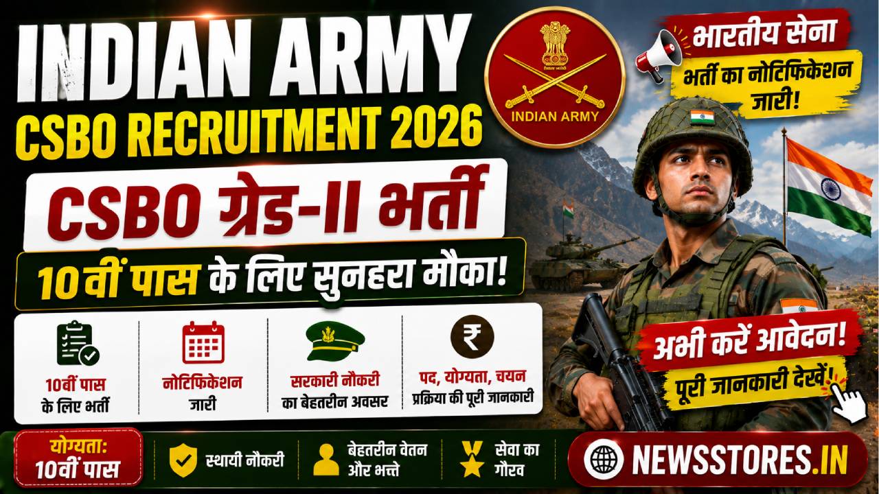 Indian Army CSBO Recruitment 2026