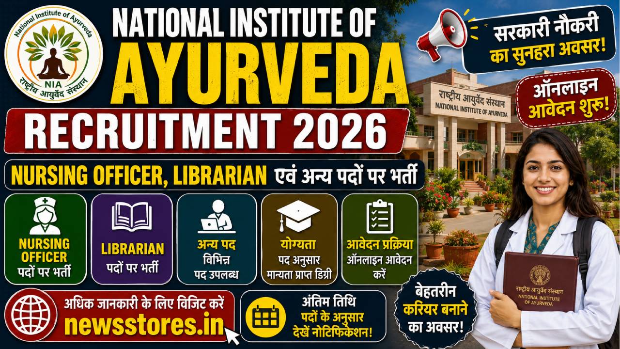 National Institute of Ayurveda Recruitment 2026