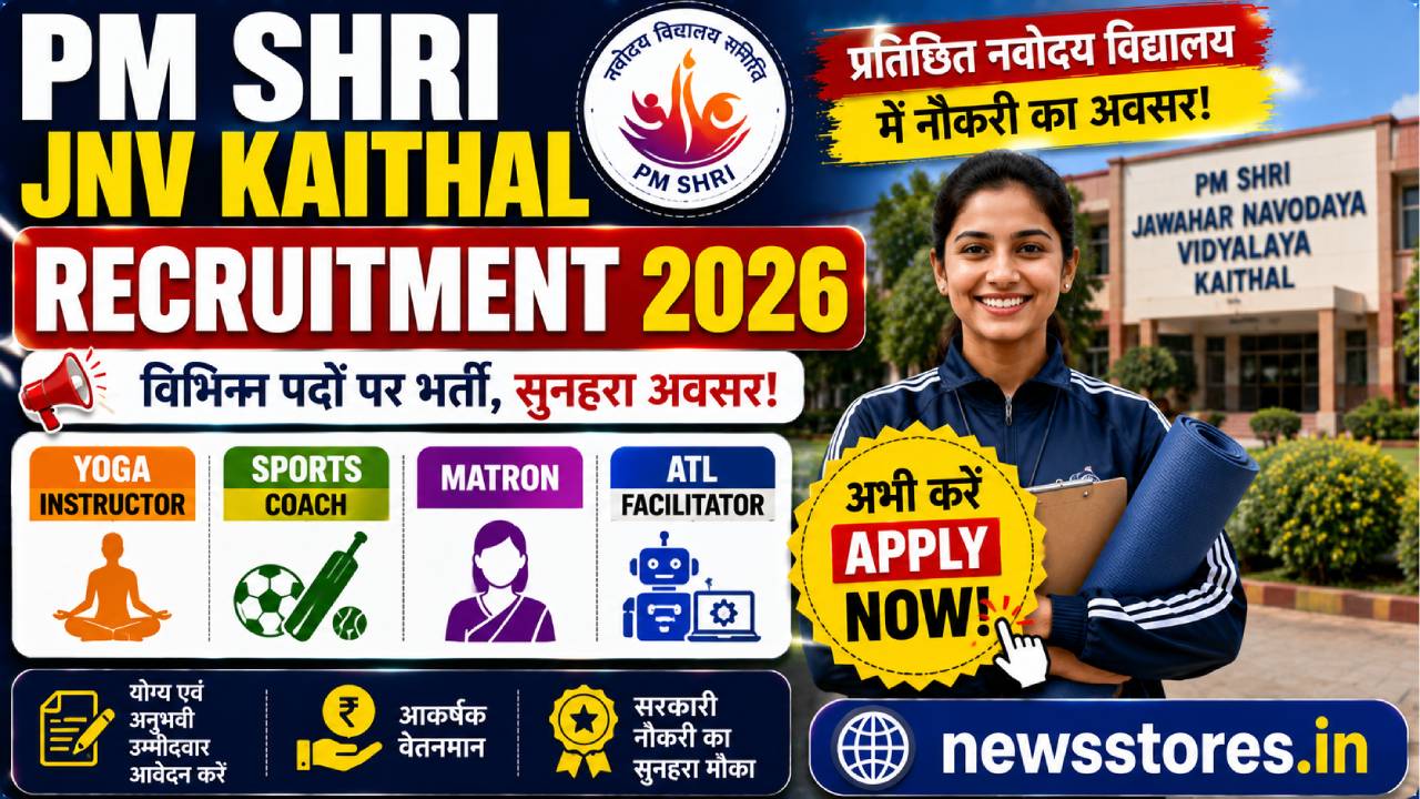 PM Shri JNV Kaithal Recruitment 2026