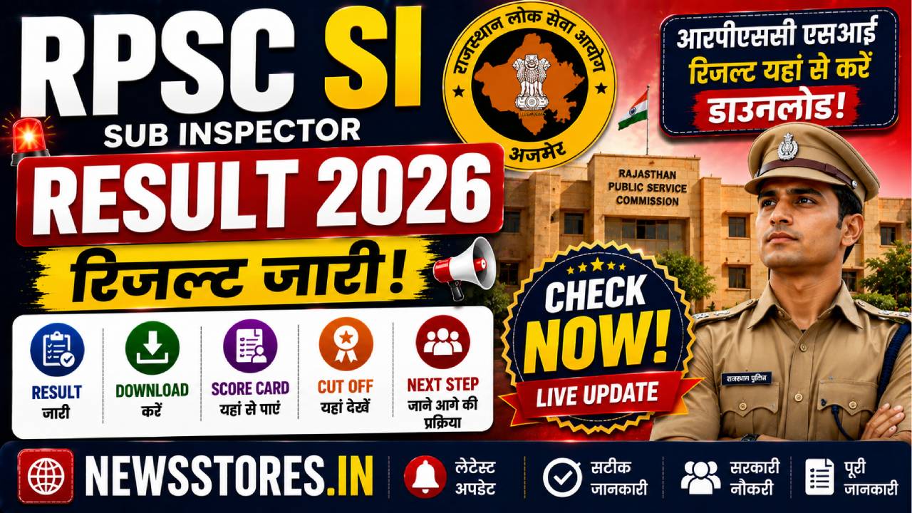 RPSC SI Result 2026