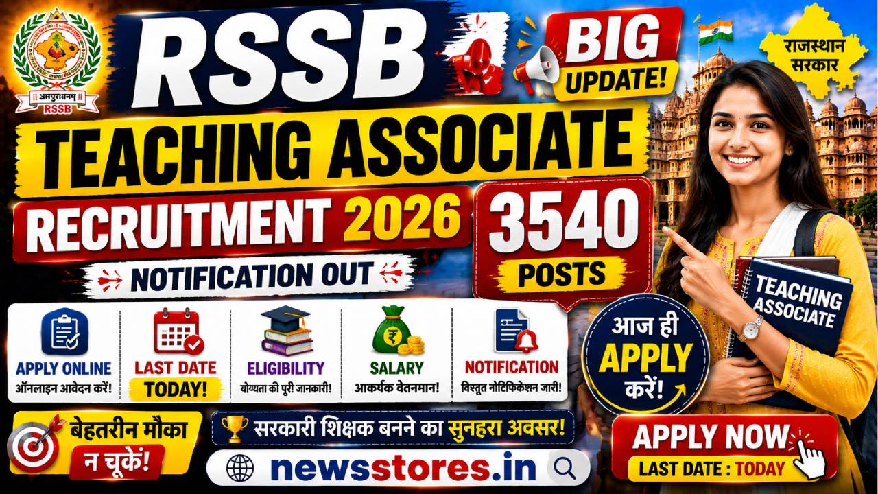 RSSB Teaching Associate Recruitment 2026