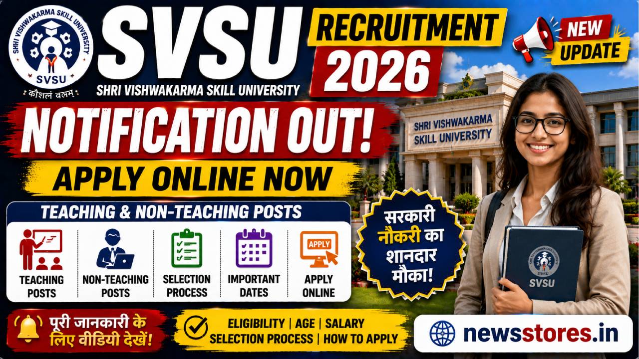 SVSU Recruitment 2026